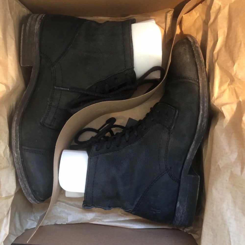 Frye combat boots